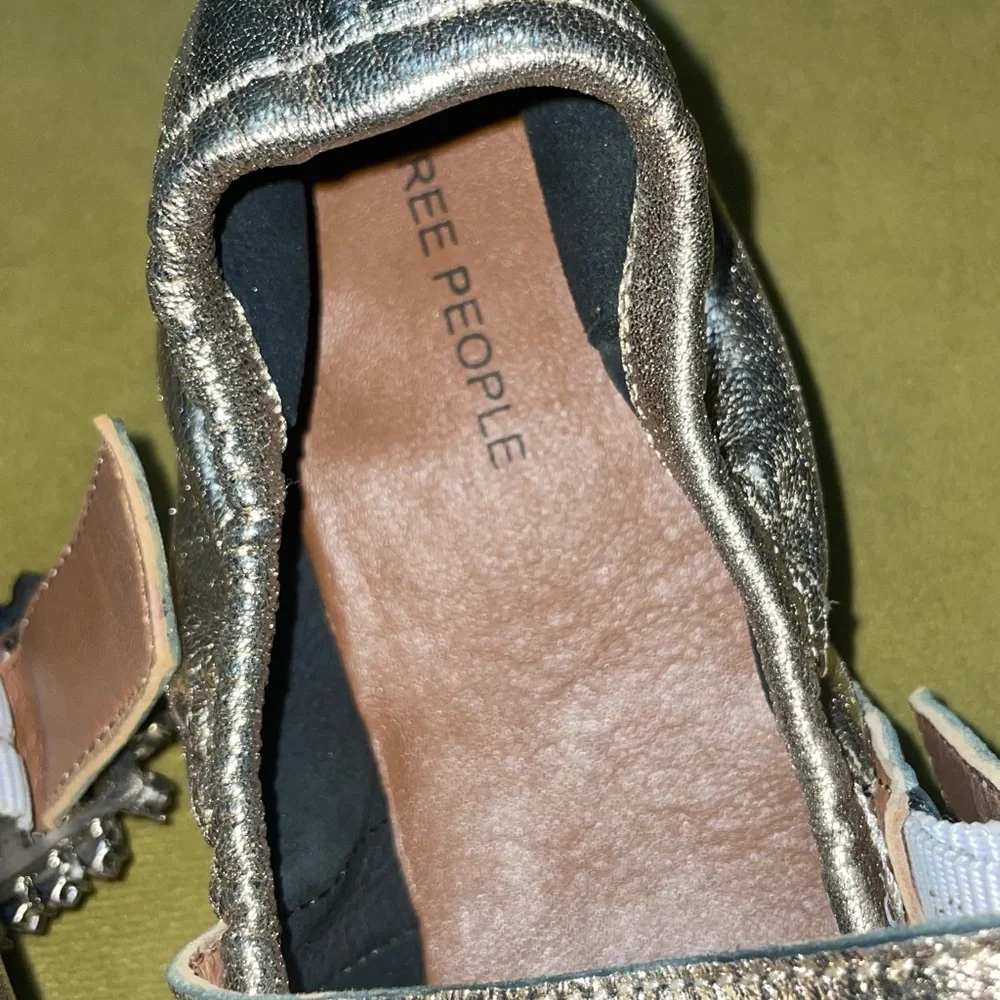 Free People Women's Ursa Gemini Ballet Flat metallic ballet slipper shoes NWT​ - Picture 8 of 9